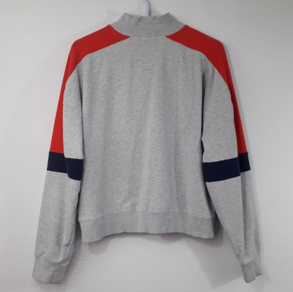 Champion Quarter Zip color block gray sweatshirt - Picture 8 of 16